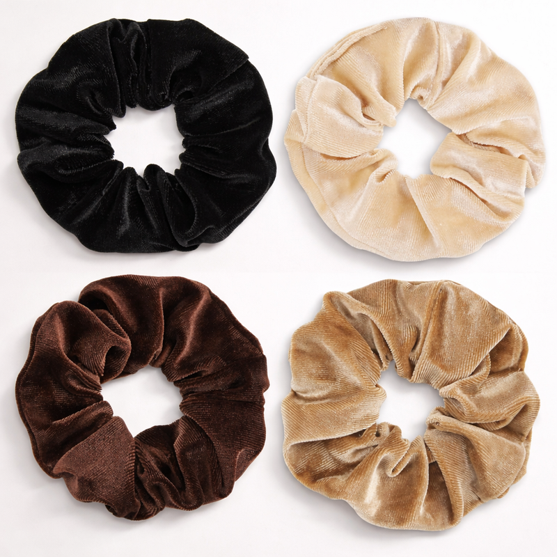 Jumbo Scrunchie Set – 4 Pack